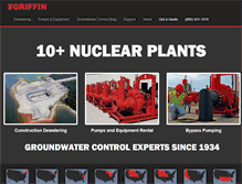 Tablet Screenshot of griffindewatering.com